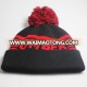 High quality winter warm embroidery logo custom knitted jacquard beanie